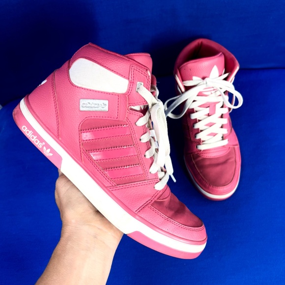 adidas Shoes - |•ADIDAS•| Ortholite Retro Bubble Gum Barbie Pink High Top Sneakers
